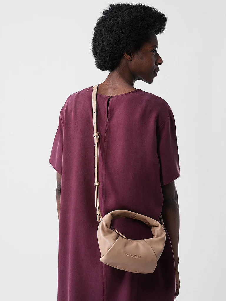 LES VISIONNAIRES Ledertasche - Mini Bag GRETA MINI ESSENTIAL SILKY camel damen 2